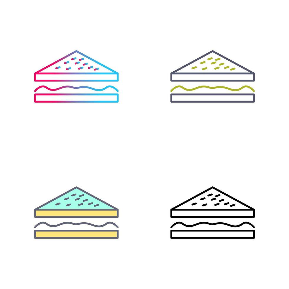 Unique Sandwich Vector Icon