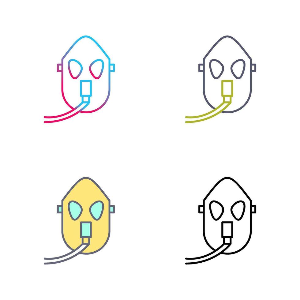 Unique Oxygen Mask Vector Icon