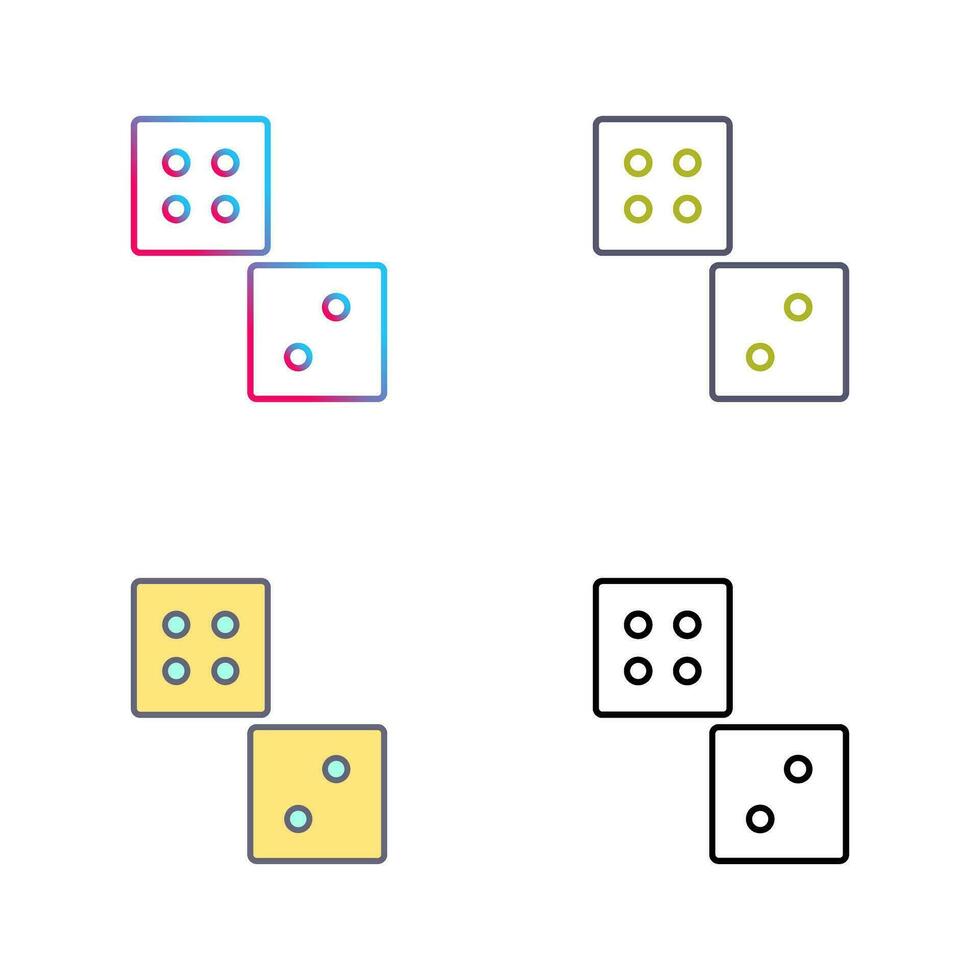 Unique Dice Vector Icon