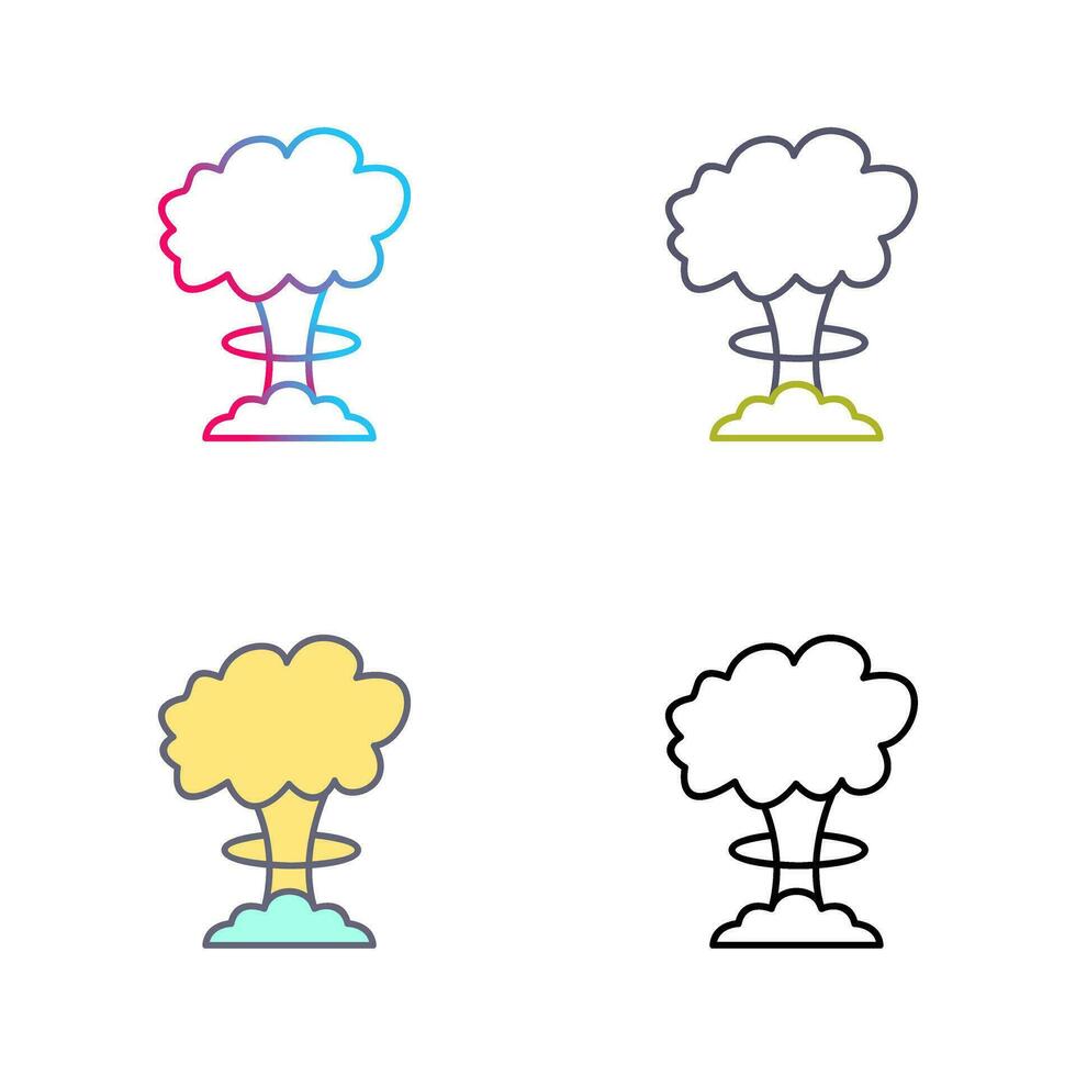 Unique Bomb Blast Vector Icon