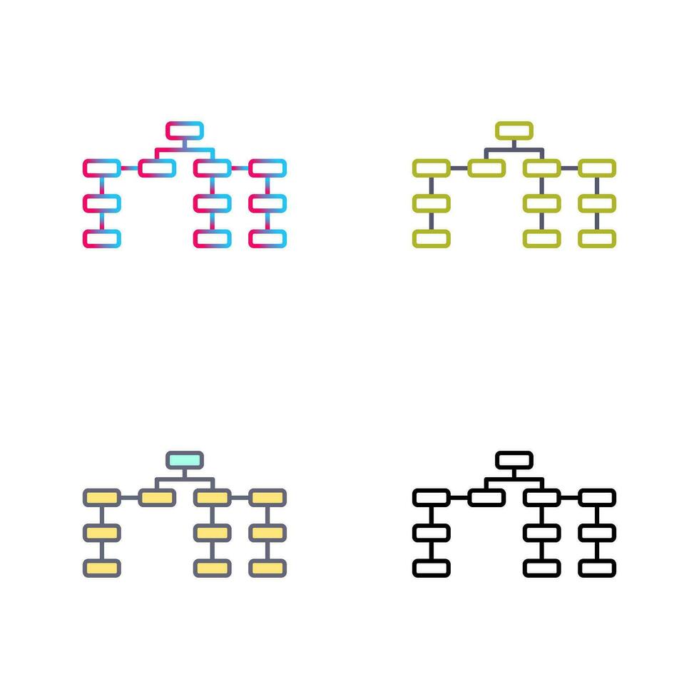 Unique Seo Structure Vector Icon