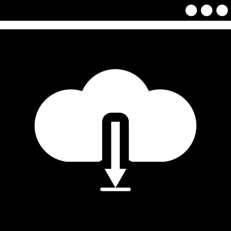 descargar nube informática icono. vector