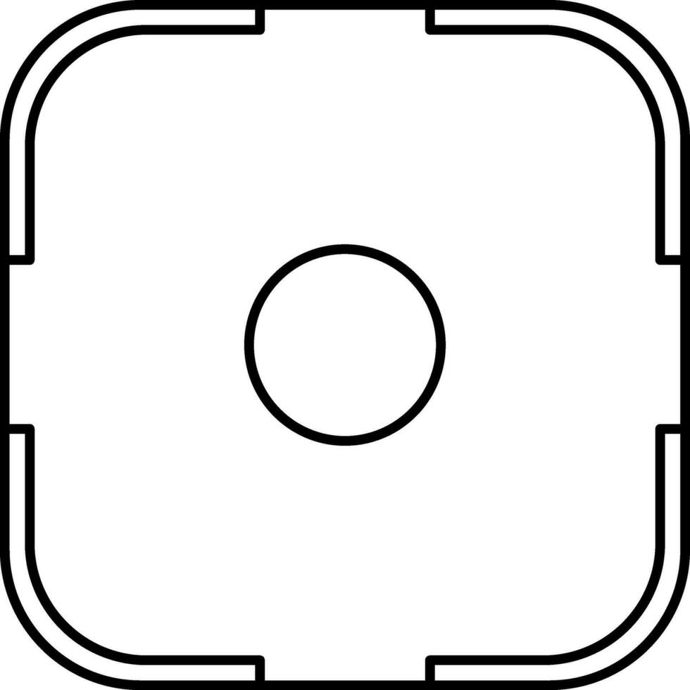 Camera focus icon or symbol. vector
