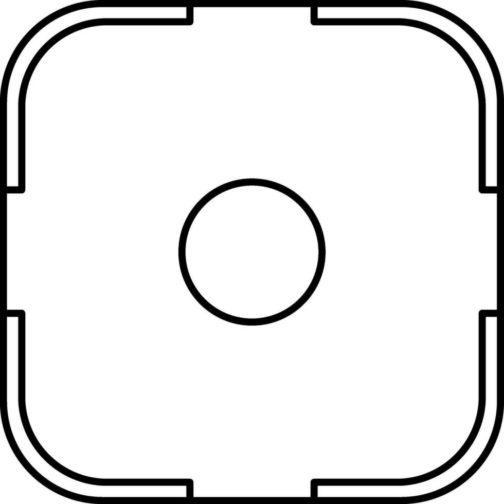 Camera focus icon or symbol. vector