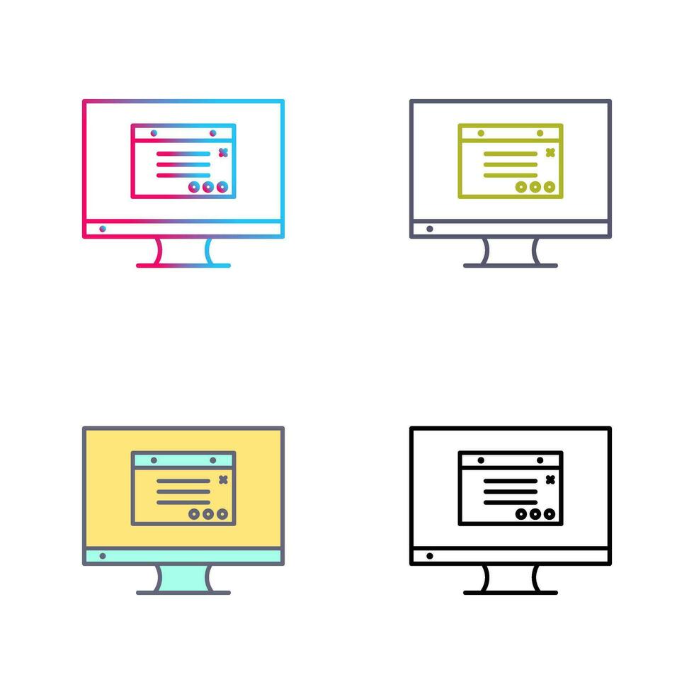 Unique Internet Ads Vector Icon