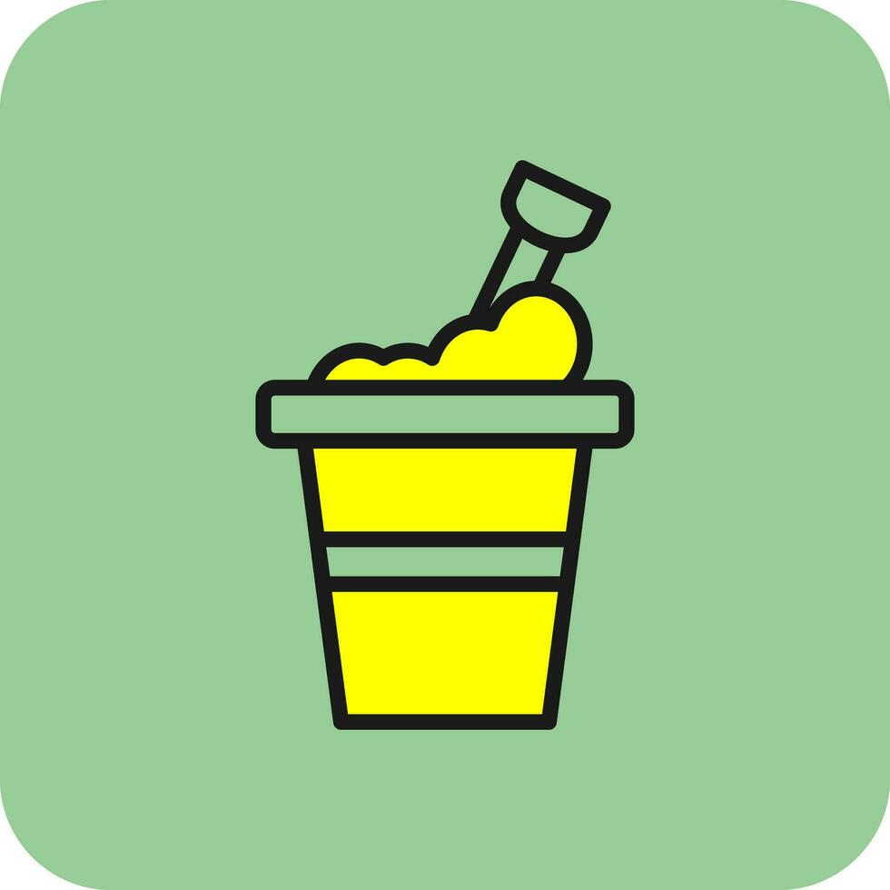 Bucket Vector Icon Design