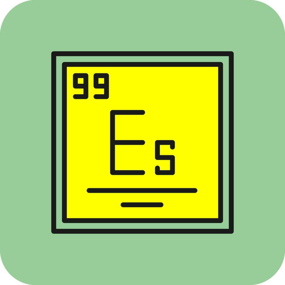 Einsteinium Vector Icon Design