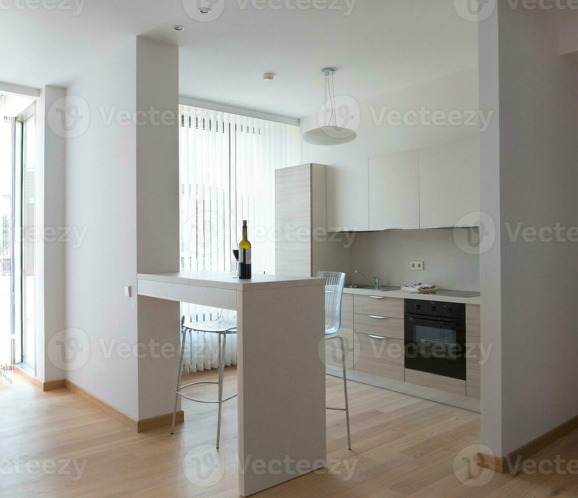 View on a modern kitchen. photo