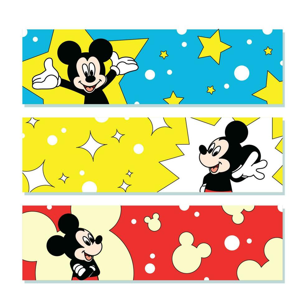 Cute Mouse Banner vector