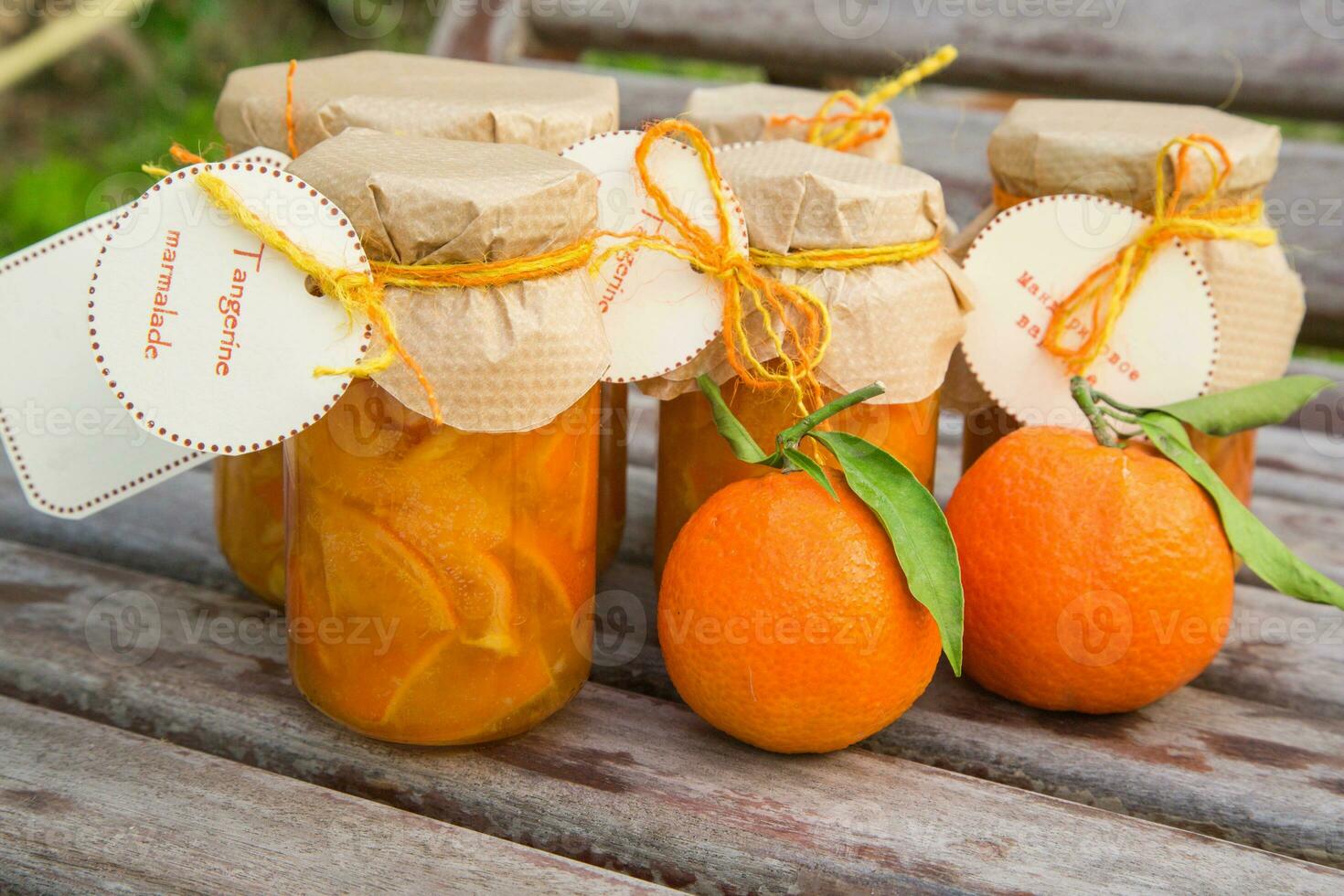 Homemade tangerine marmalade photo