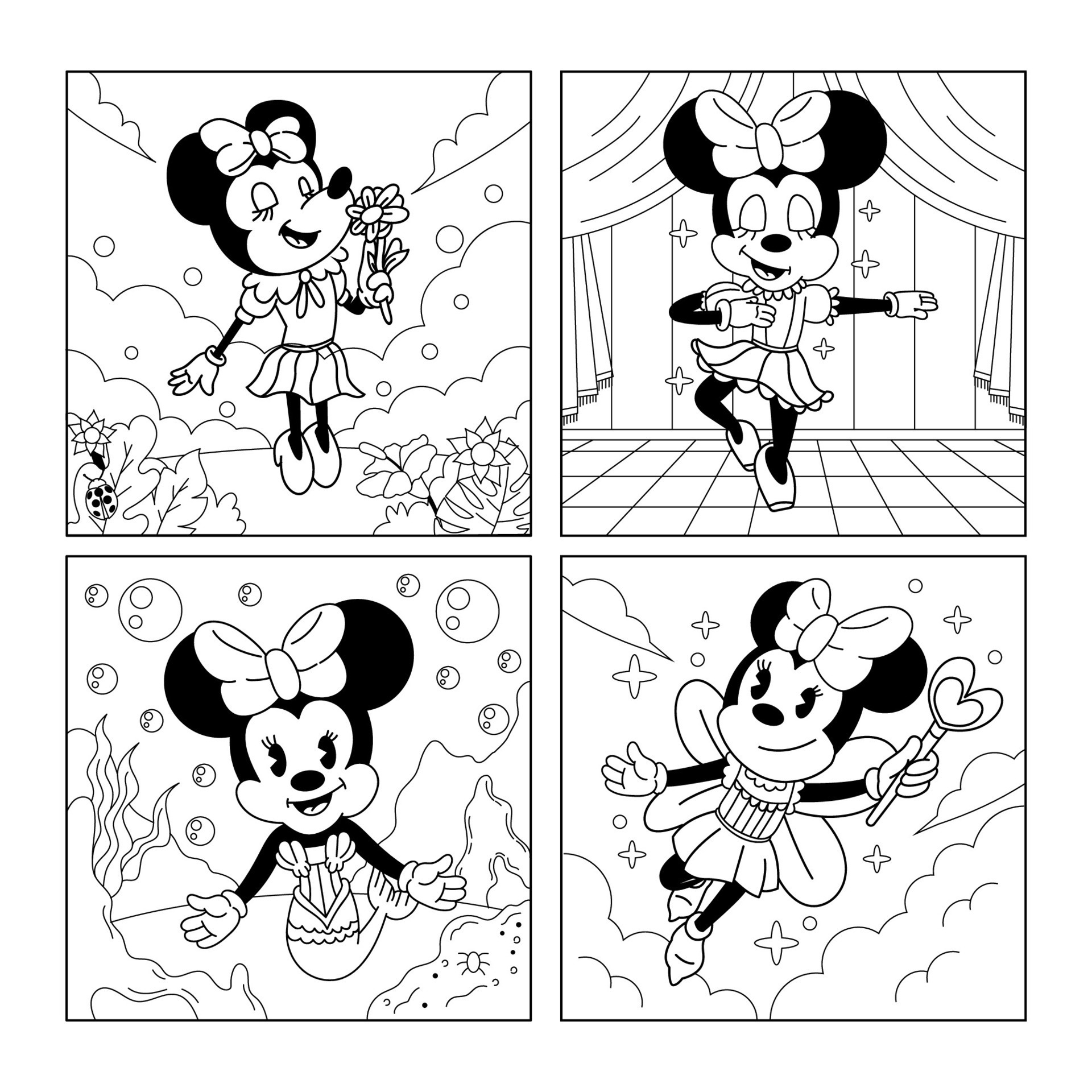 Female mouse coloring pages 24988480 vector art at vecteezy