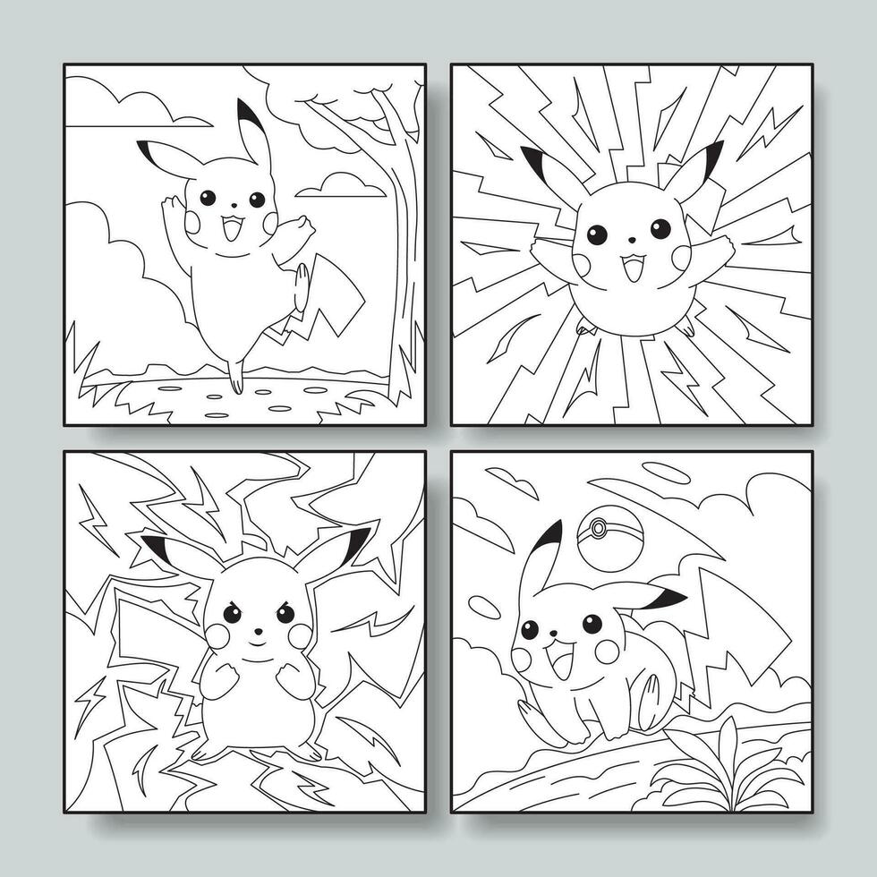 Cute Mouse Coloring Book vector