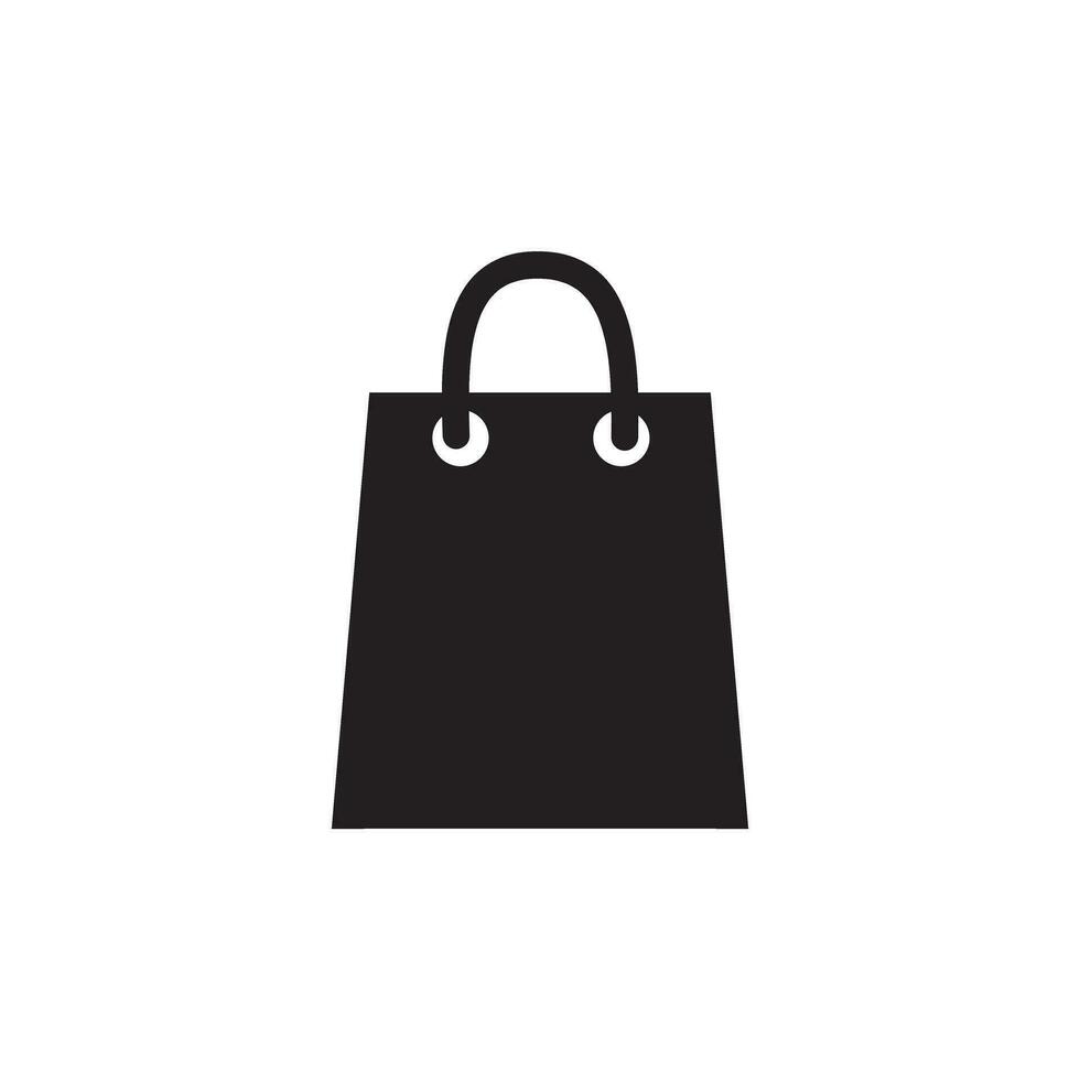 Shopping bag icon. vector