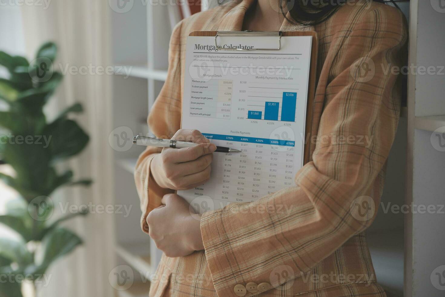 Business Documents, Auditor businesswoman checking searching document legal prepare paperwork or report for analysis TAX time,accountant Documents data contract partner deal in workplace office photo