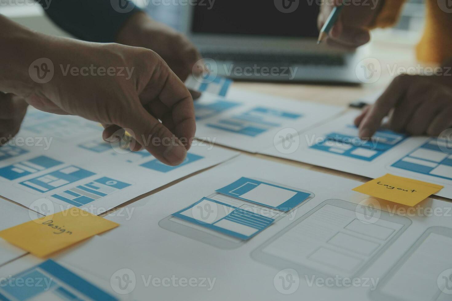 UX UI and Programming development technology. photo