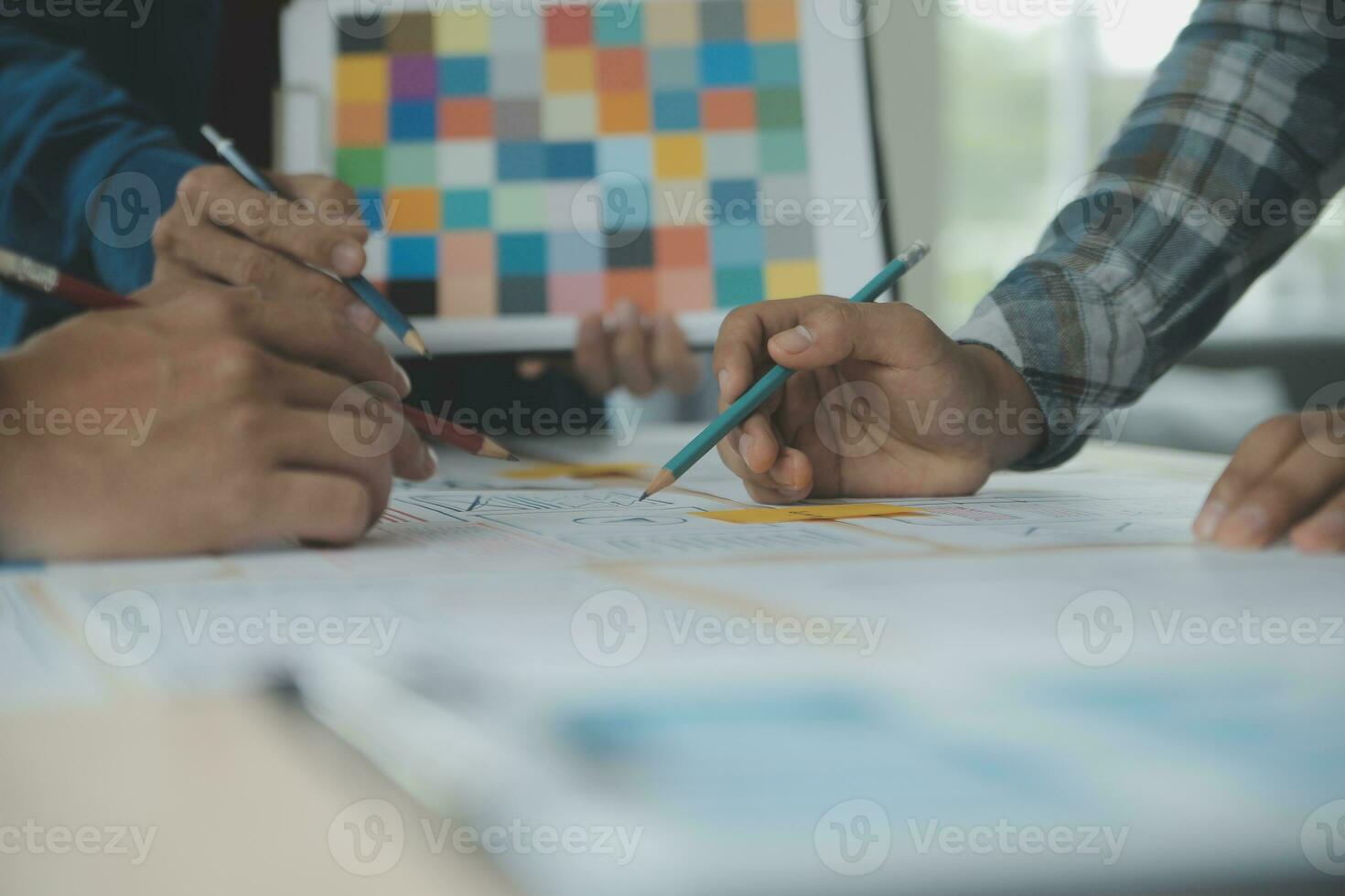 UX UI and Programming development technology. photo