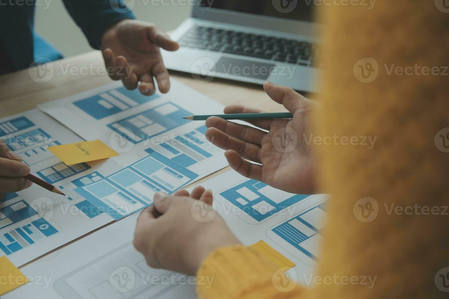 UX UI and Programming development technology. photo