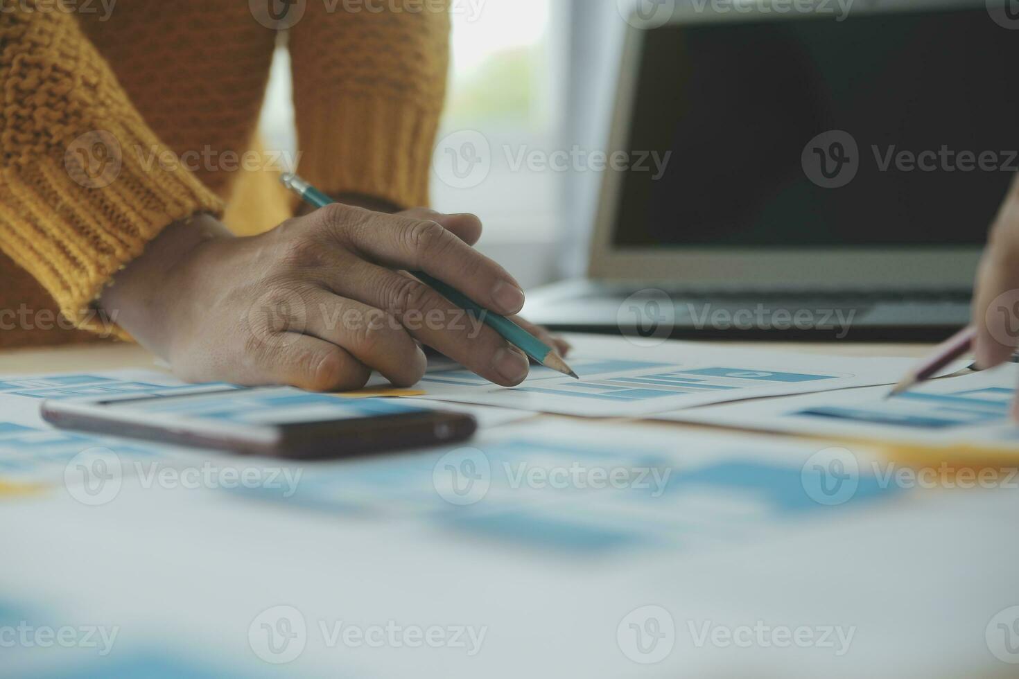 UX UI and Programming development technology. photo