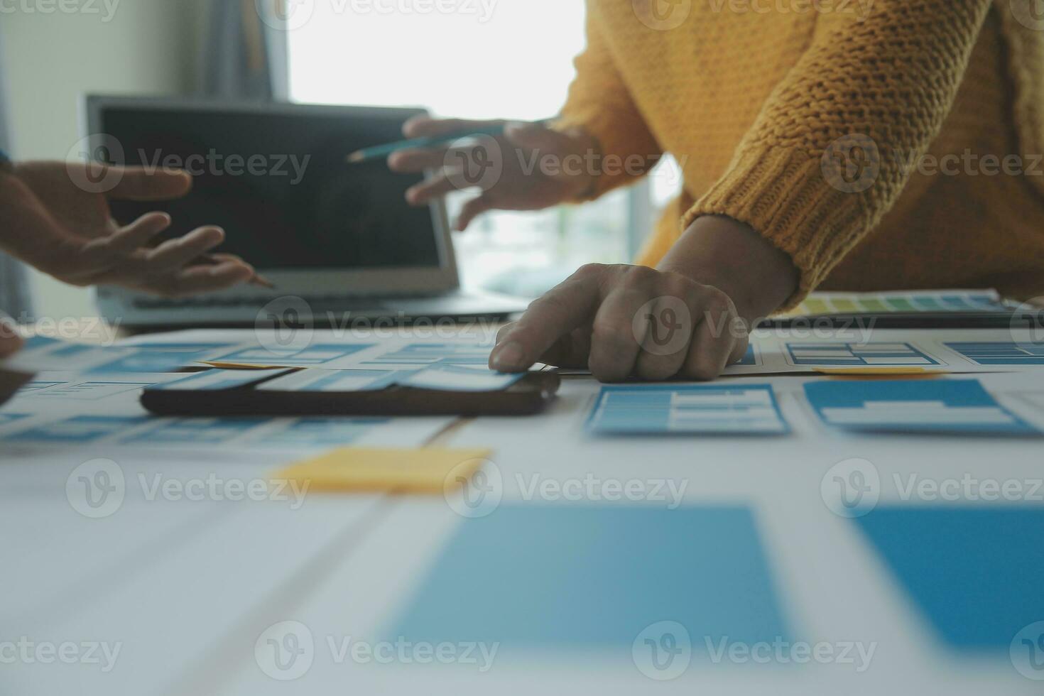 UX UI and Programming development technology. photo