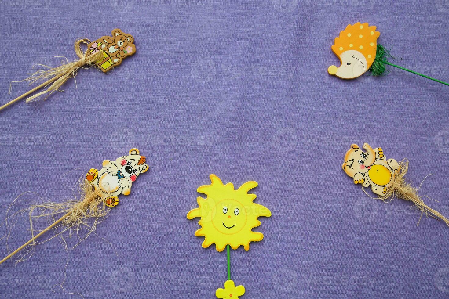Violet fabric -background. photo