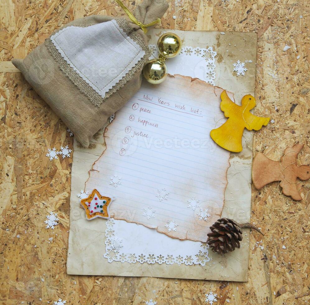 New Year's wish list photo