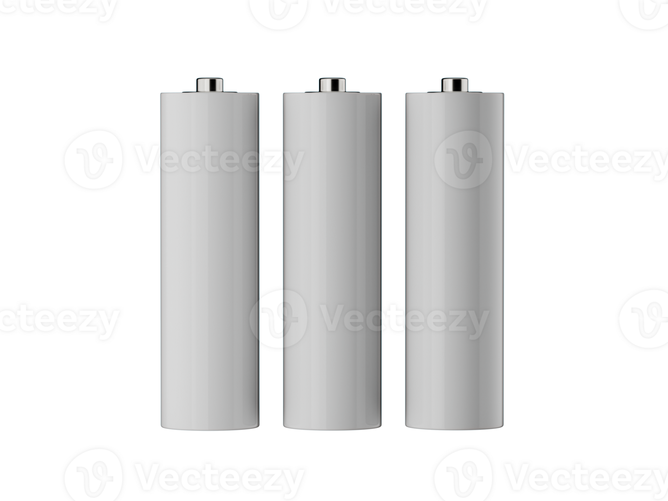 aa Tamanho bateria isolado, em branco recarregável bateria Duplo uma ou triplo uma Tamanho 3d ilustração png