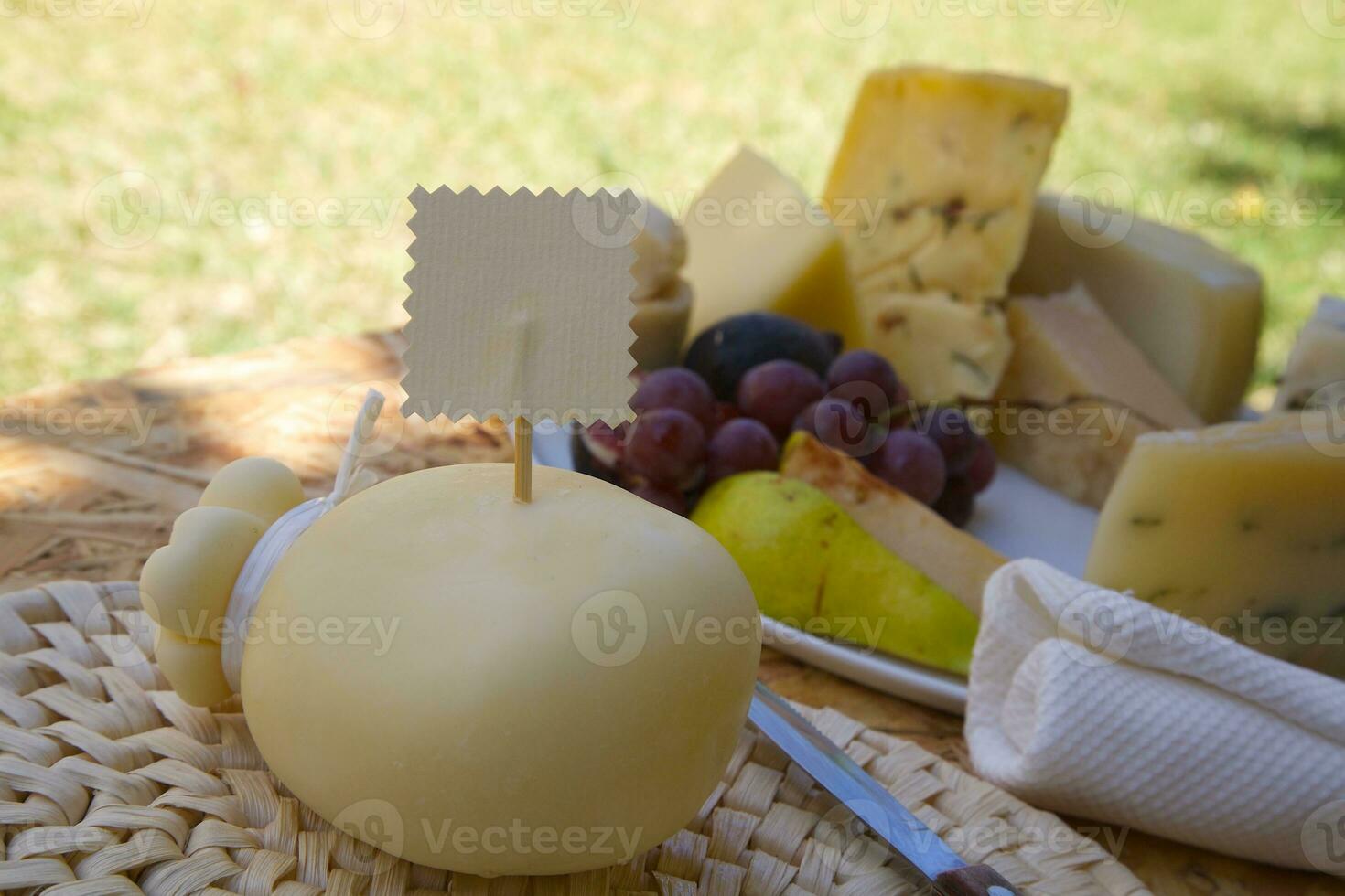 Italian cheese -caciocavalo photo
