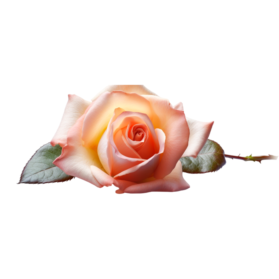 hermosa Fresco rosado Rosa flor enamorado. ai generado png