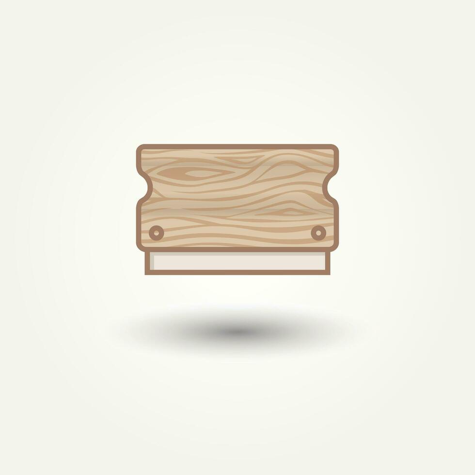isolated minimalist squeegee silk screen printing icon logo template vector illustration design