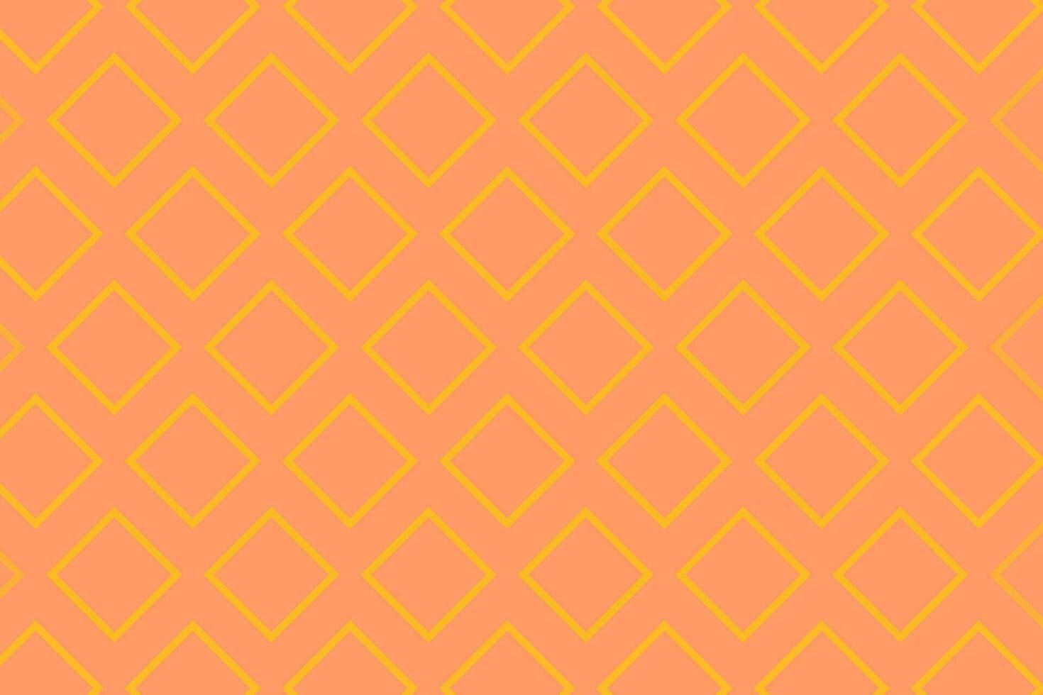 Orange and pink outline rhombus square pattern vector