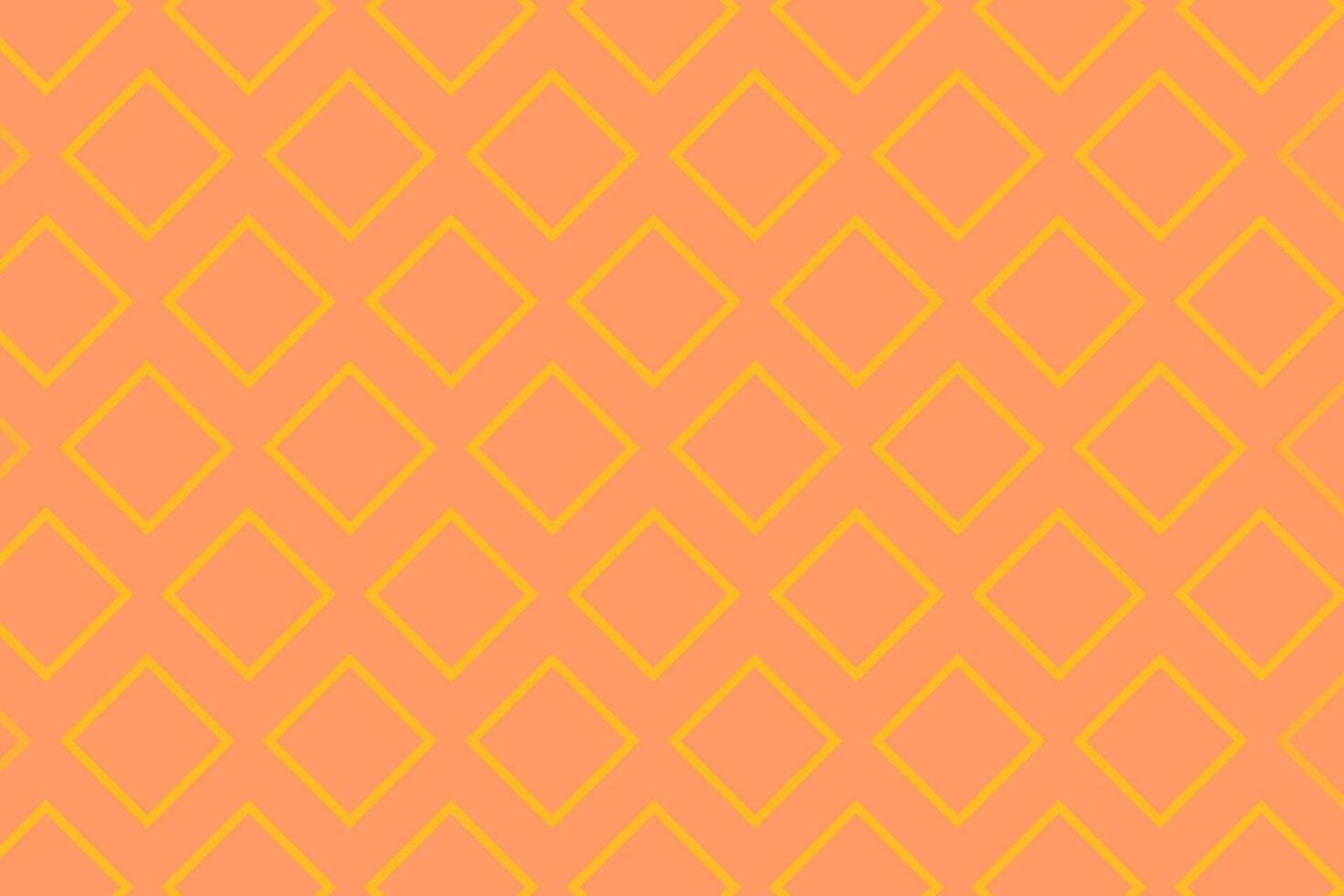 Orange and pink outline rhombus square pattern vector