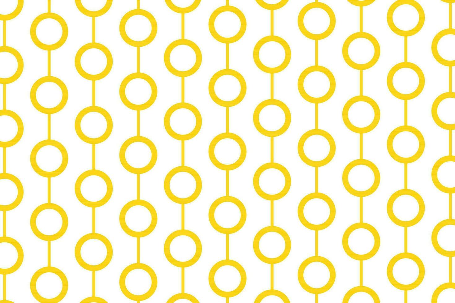 Yellow and white circle attached to vertical line. Seamless pattern vector background.