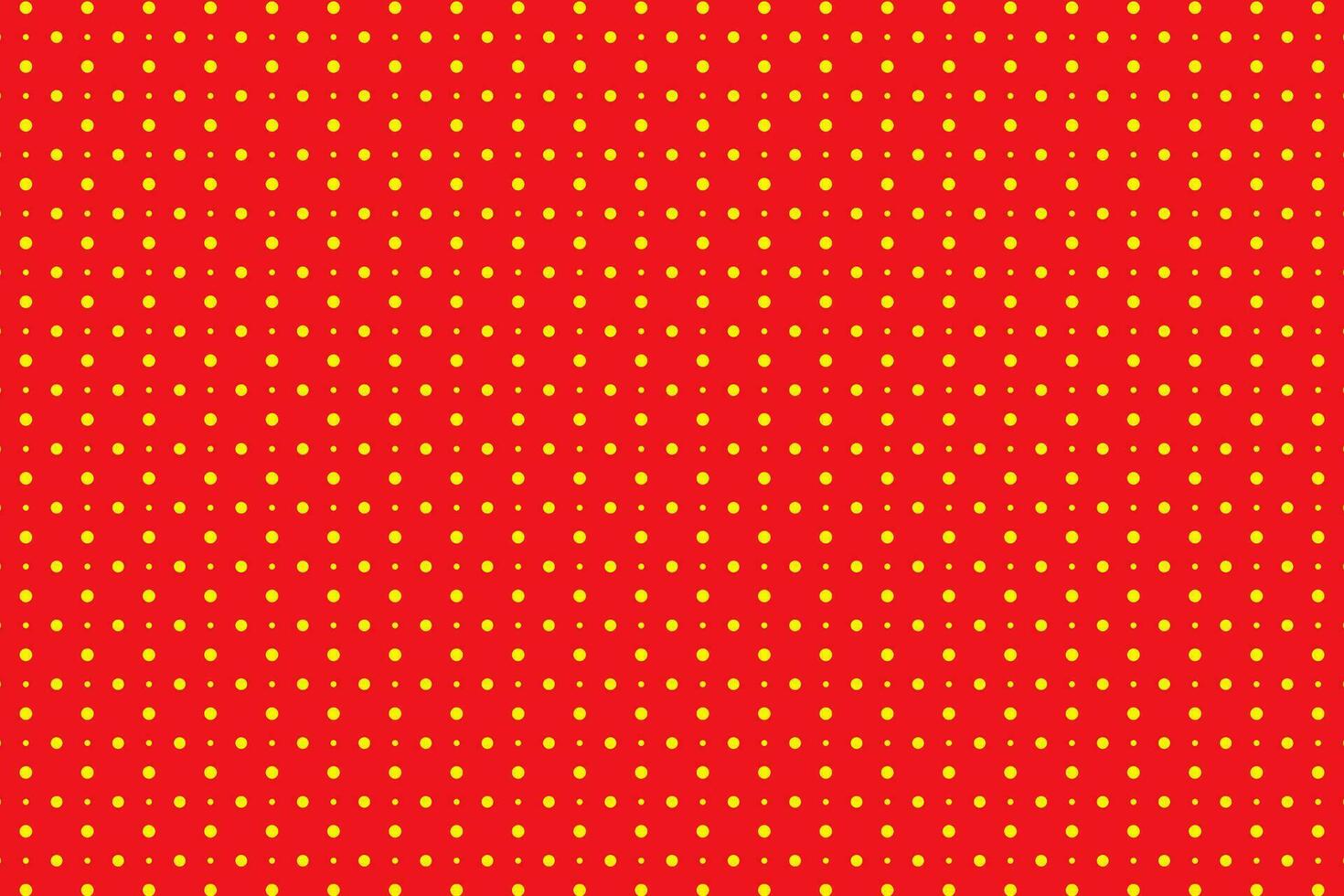 Yellow and red polka dot circles pattern for textile print vector