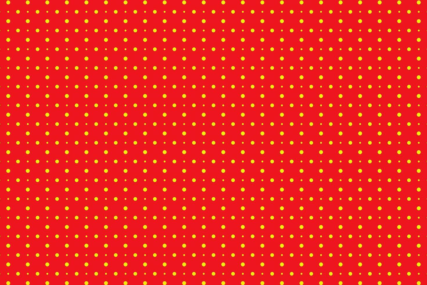 Yellow and red polka dot circles pattern for textile print vector