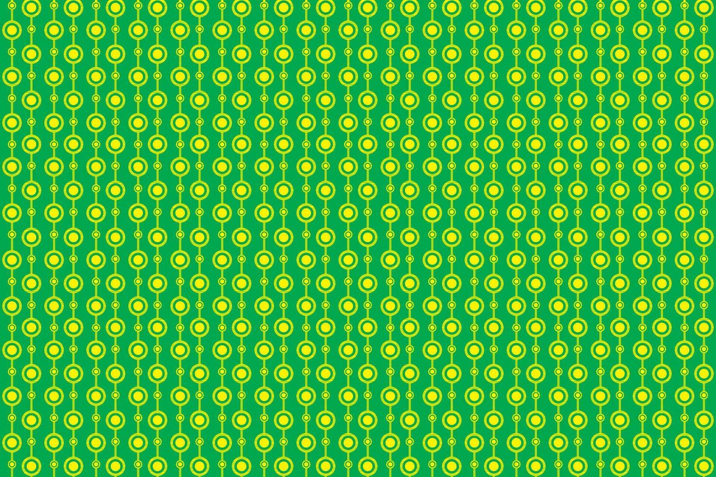 Green and yellow geometric dot circle and vertical line pattern. Vector illustration.