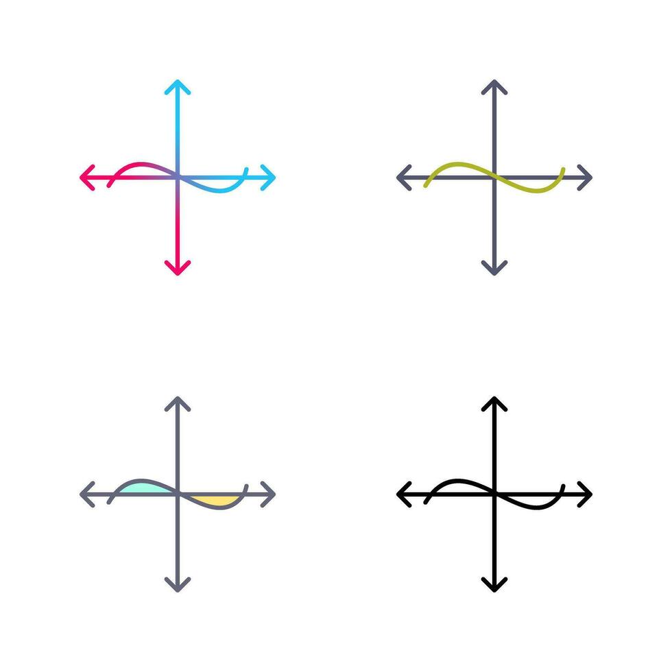 Unique Graph Vector Icon