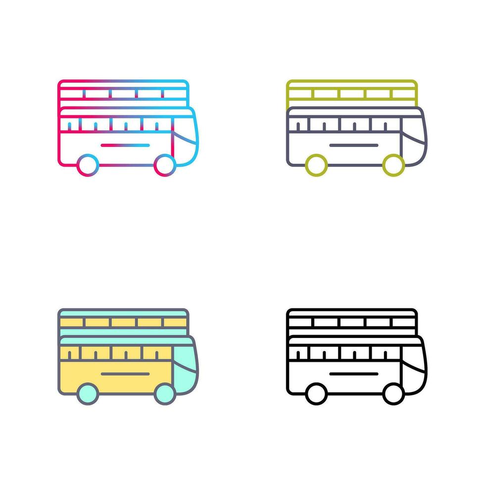 Double Bus Vector Icon