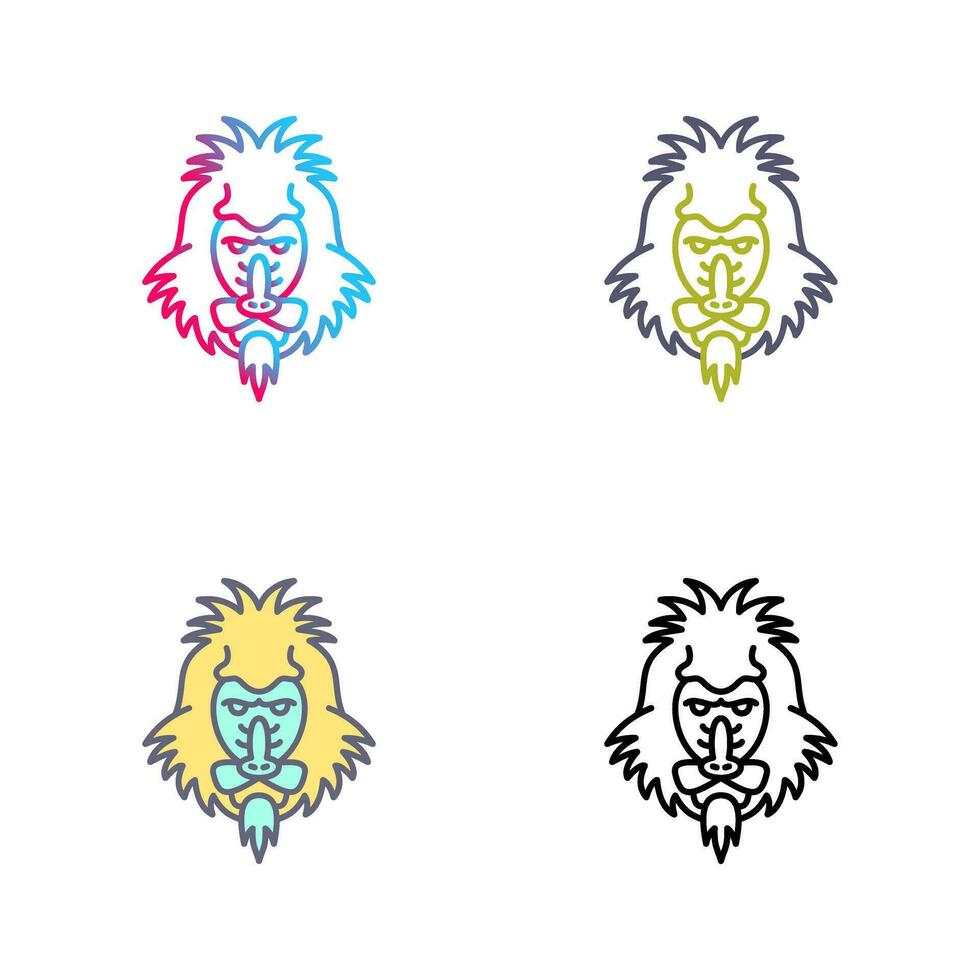 Mandrill Vector Icon