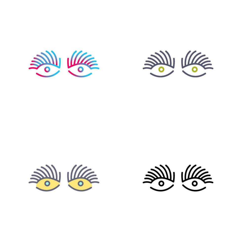 Longlashes Vector Icon