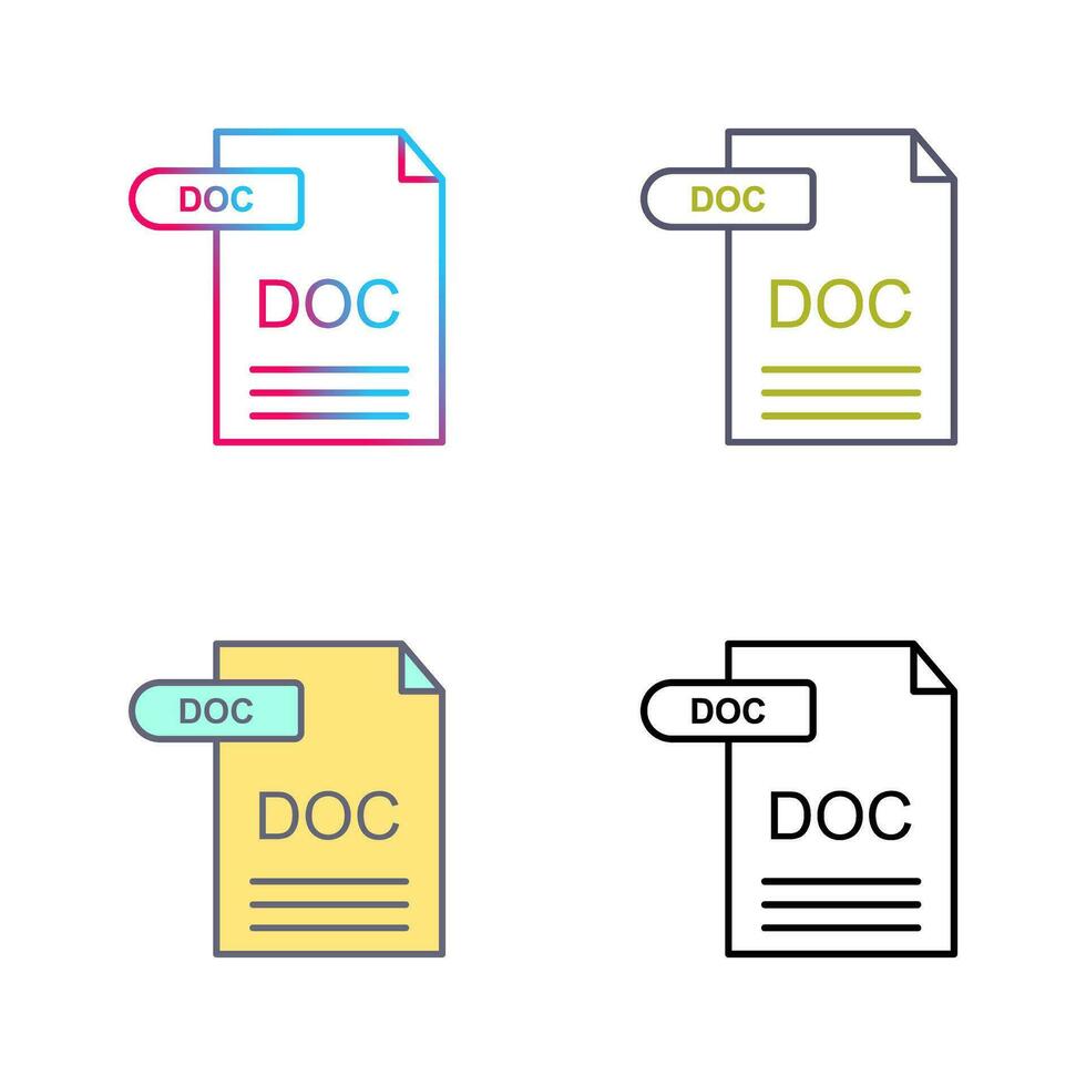 DOC Vector Icon