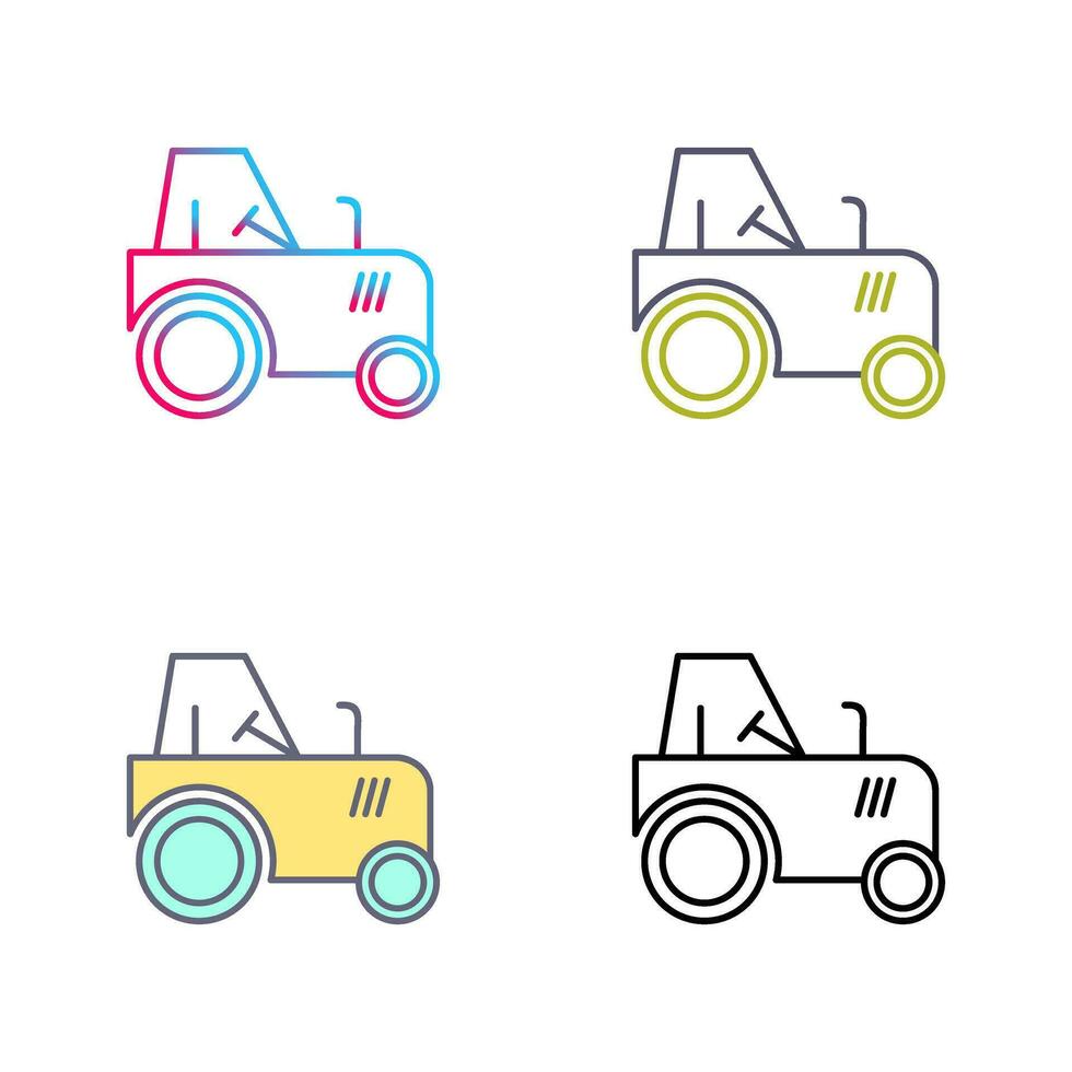 icono de vector de tractor