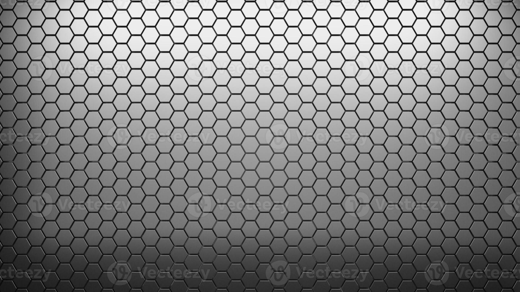 Futuristic and technological hexagonal background. 3d rendering photo