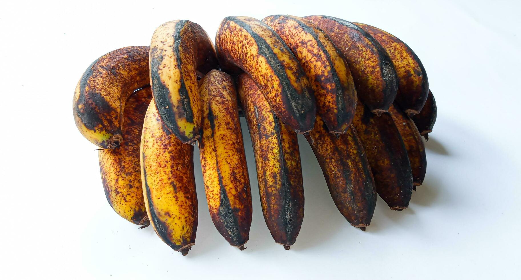 Banana fruit on a white background. in Indonesia this type of banana is called Medan banana or Pisang Barangan,. Pisang medan. photo