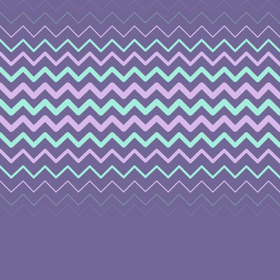 Zig zag simple pattern - green and violet.  Abstract geometric background. photo