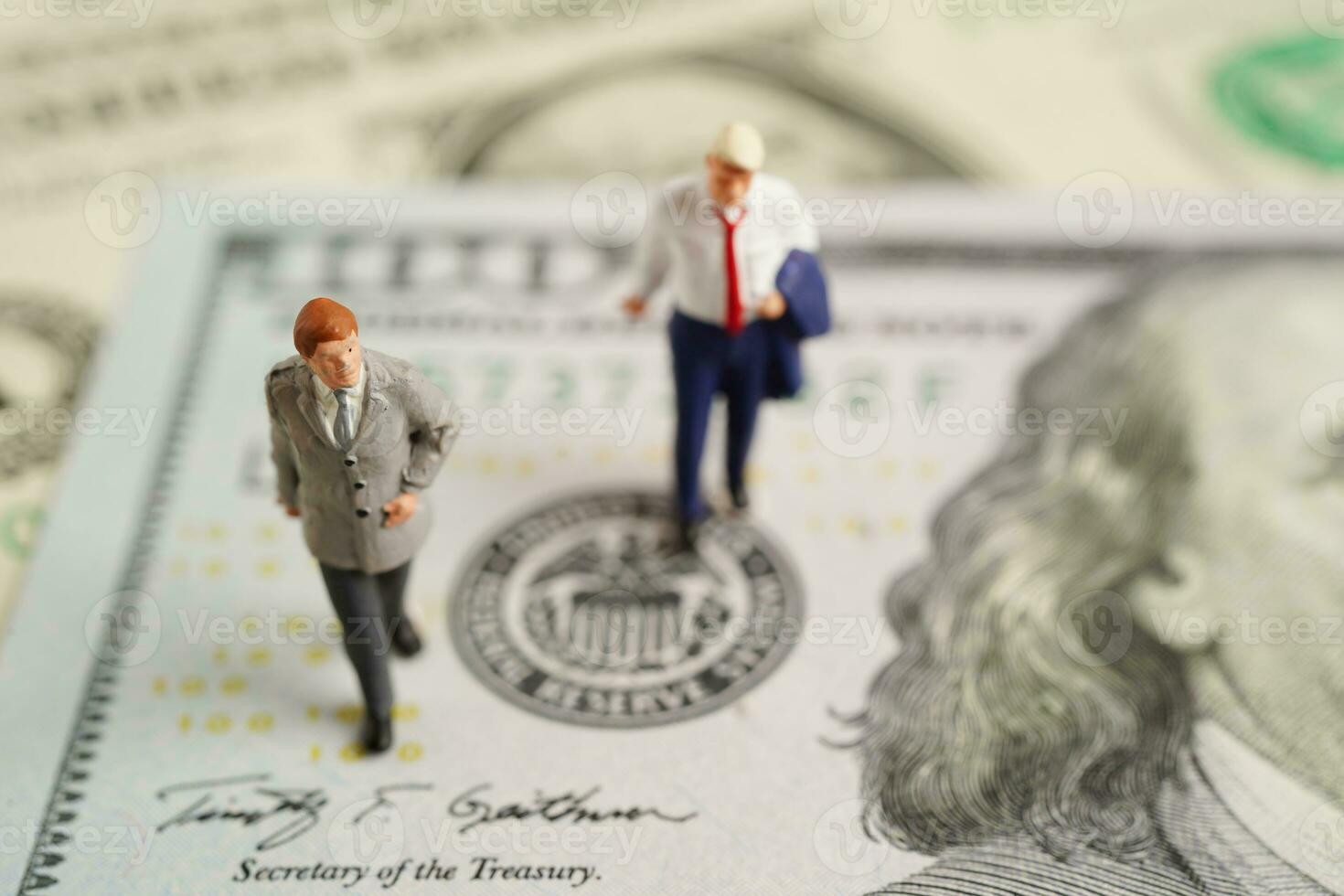 Bangkok, Thailand, September 1, 2022 FED The Federal Reserve System with business people, the central banking system of the United States of America. photo