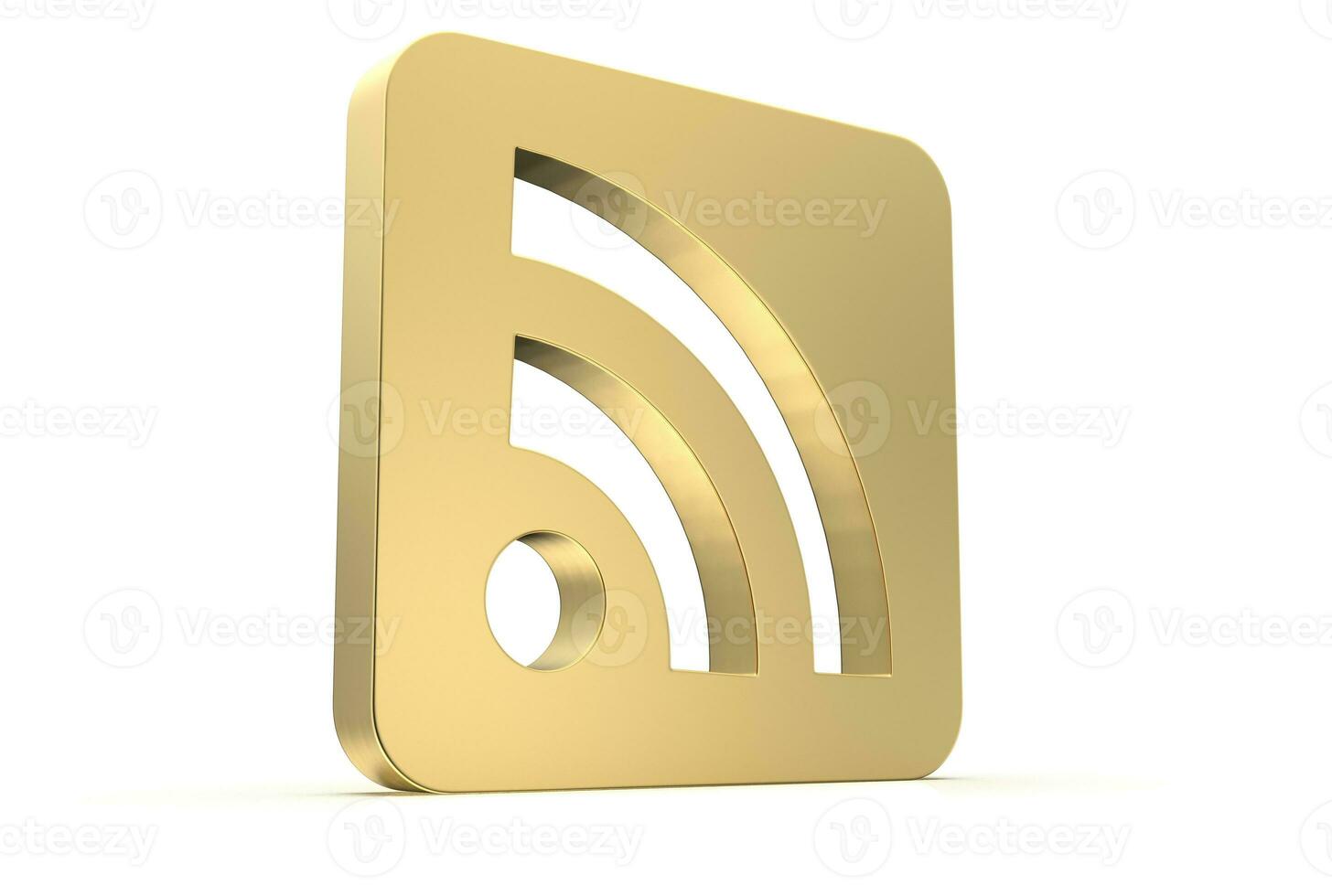 wifi internet icon 3d rendered isolated on white background with shadow photo