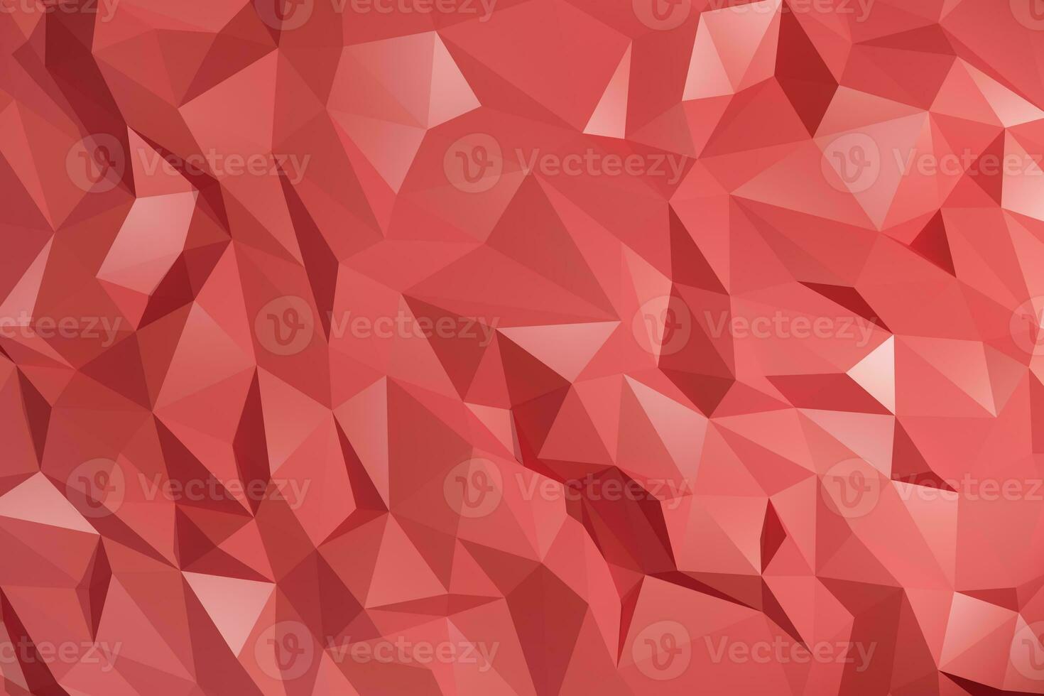Red low poly background 3d render color photo