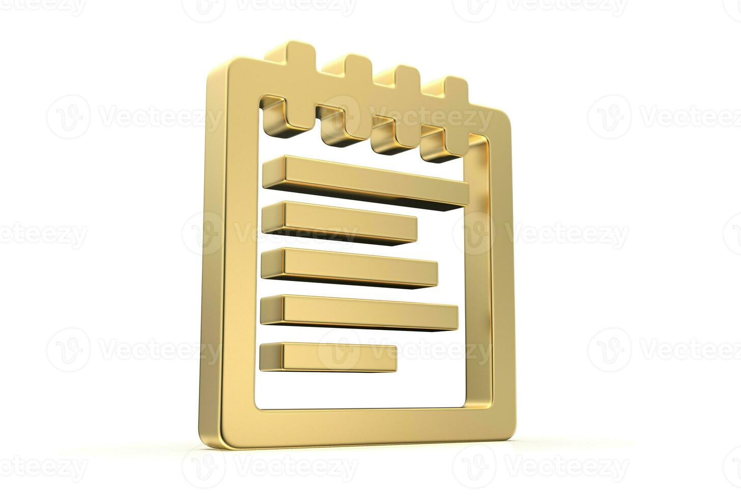 Calendar icon 3d rendered isolated on white background with shadow photo