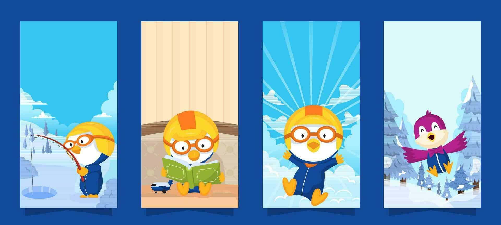 Social Media Story Post For Cute Little Penguin 24993783 Vector Art At Social Media Story Post For Cute Little Penguin 24993783 Vector Art At