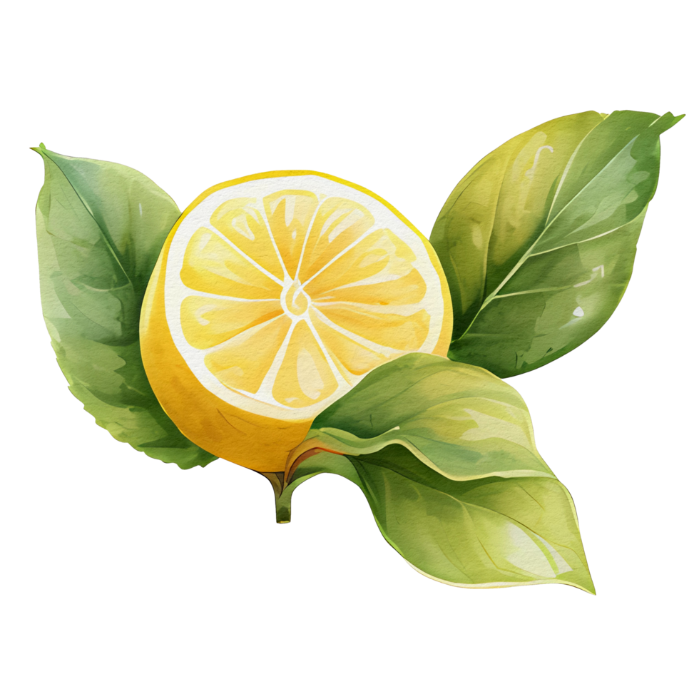 acuarela limón, ai generativo png